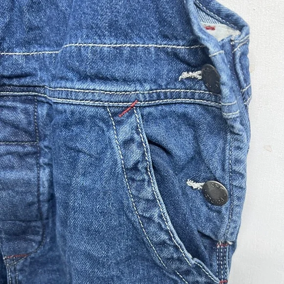 Free People 27 Medium wash denim overalls - Picture 4 of 6